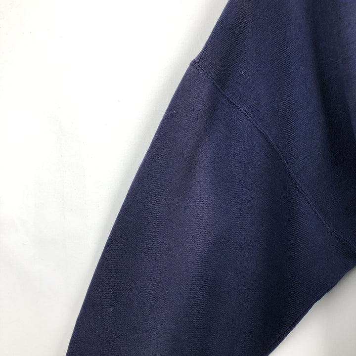 Russell Athletic Sweat Full-Zip Hoodie, Men's Size L (approx.) cotton navy blue type Vintage Second Hand