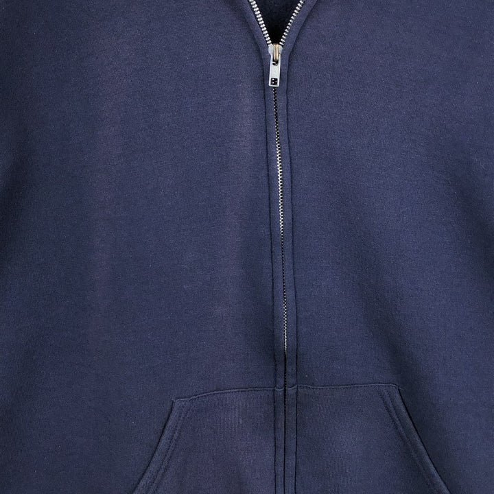 Russell Athletic Sweat Full-Zip Hoodie, Men's Size L (approx.) cotton navy blue type Vintage Second Hand