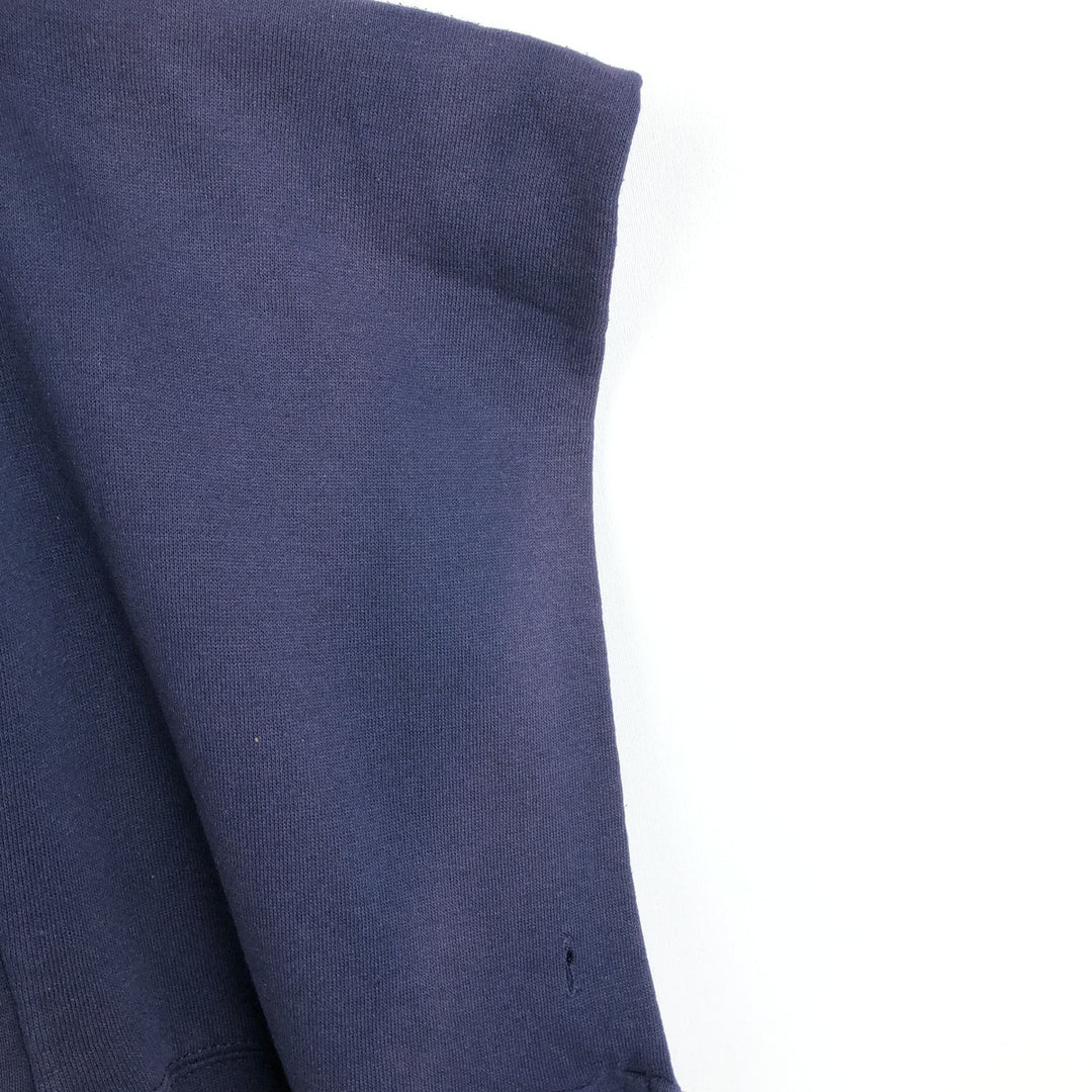 Russell Athletic Sweat Full-Zip Hoodie, Men's Size L (approx.) cotton navy blue type Vintage Second Hand