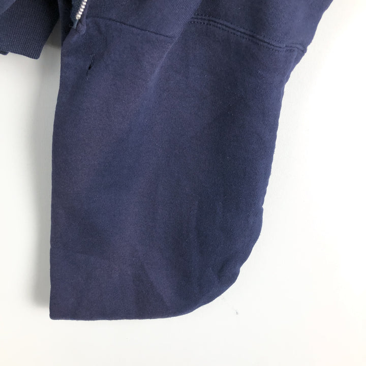 Russell Athletic Sweat Full-Zip Hoodie, Men's Size L (approx.) cotton navy blue type Vintage Second Hand