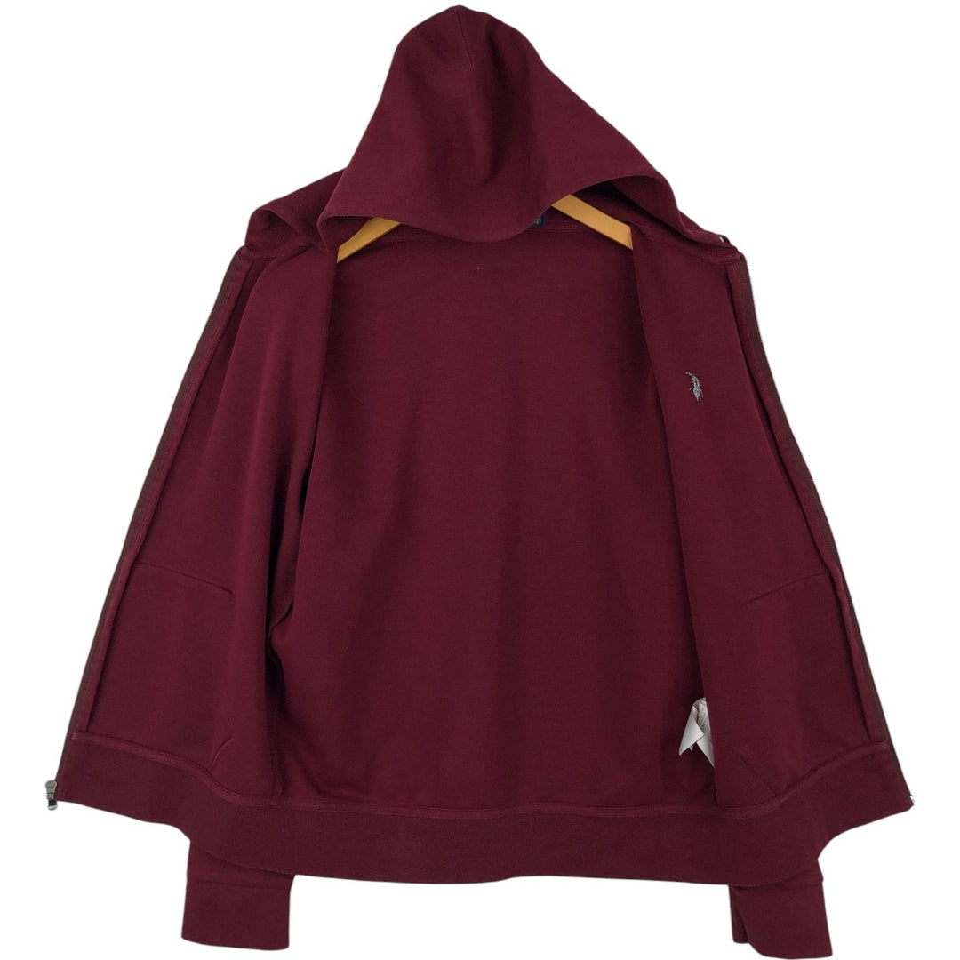 Ralph Lauren POLO RALPH LAUREN Sweat Full Zip Hoodie Men's M polyester burgundy type Vintage Second Hand