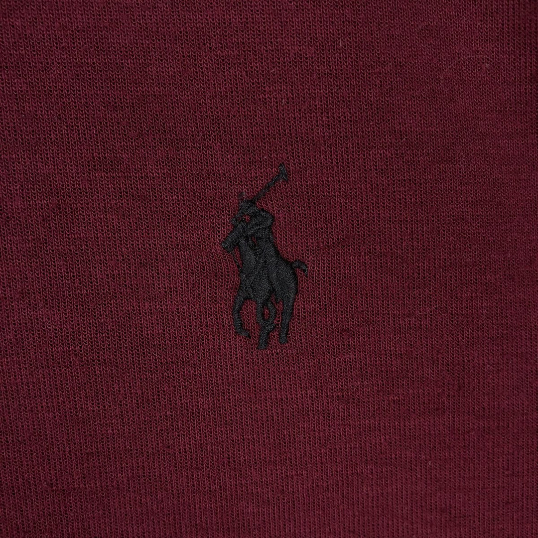 Ralph Lauren POLO RALPH LAUREN Sweat Full Zip Hoodie Men's M polyester burgundy type Vintage Second Hand