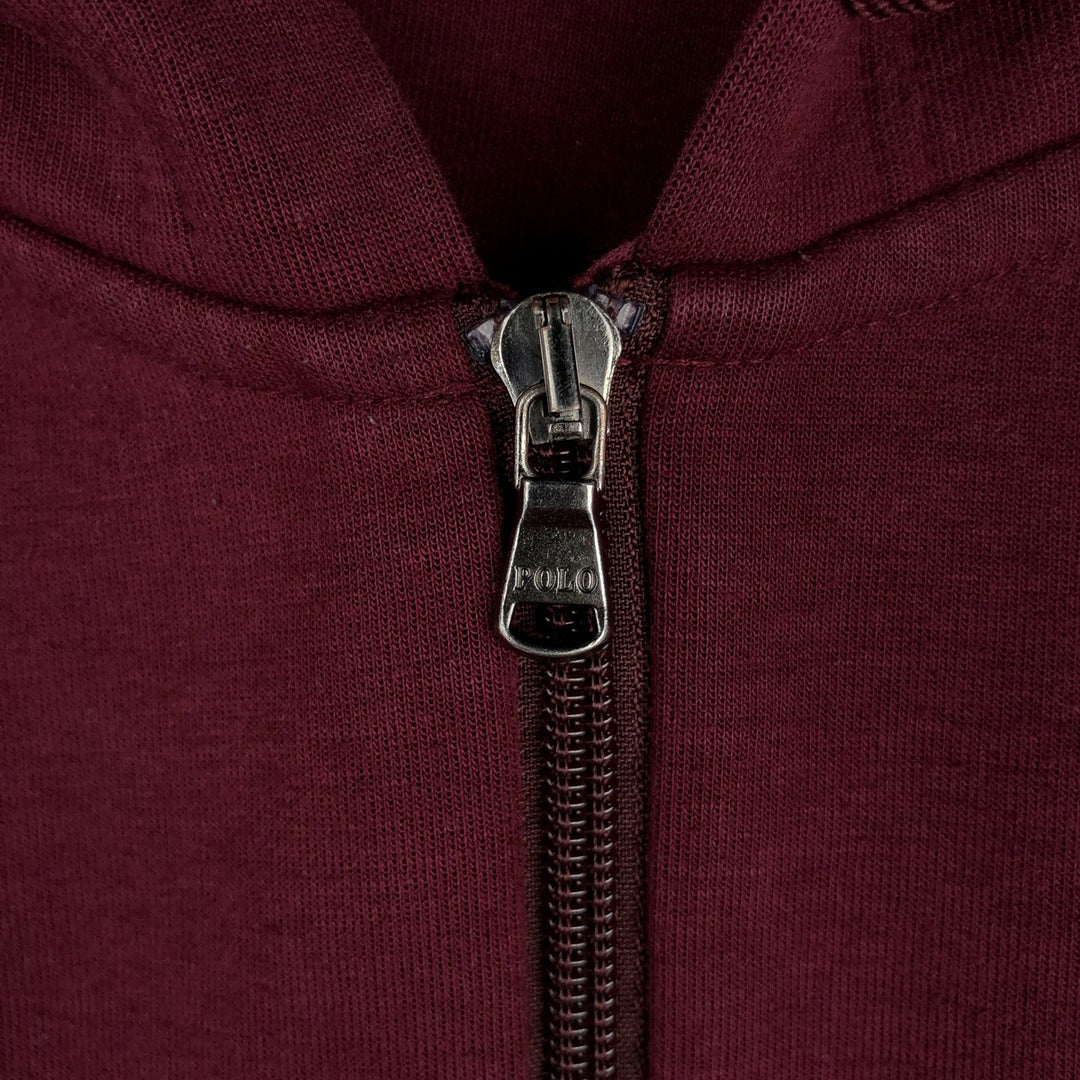 Ralph Lauren POLO RALPH LAUREN Sweat Full Zip Hoodie Men's M polyester burgundy type Vintage Second Hand
