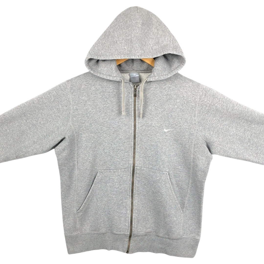 00'S Nike Sweat Full Zip Hoodie Men's L size Creslan gray type Vintage Second Hand