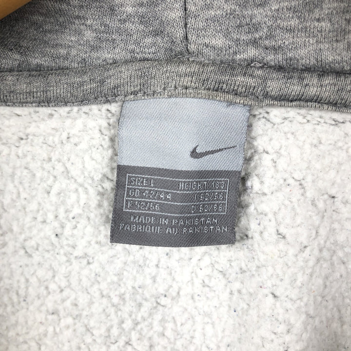 00'S Nike Sweat Full Zip Hoodie Men's L size Creslan gray type Vintage Second Hand