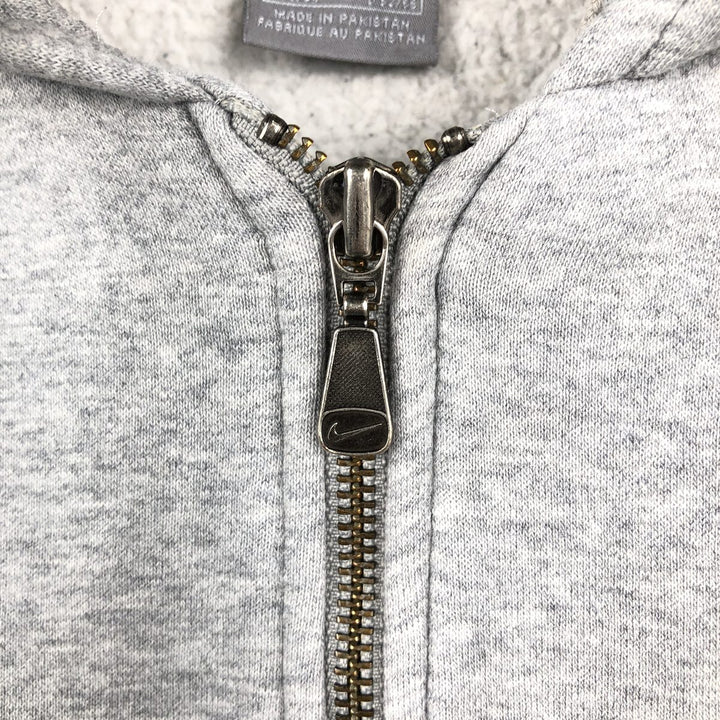 00'S Nike Sweat Full Zip Hoodie Men's L size Creslan gray type Vintage Second Hand