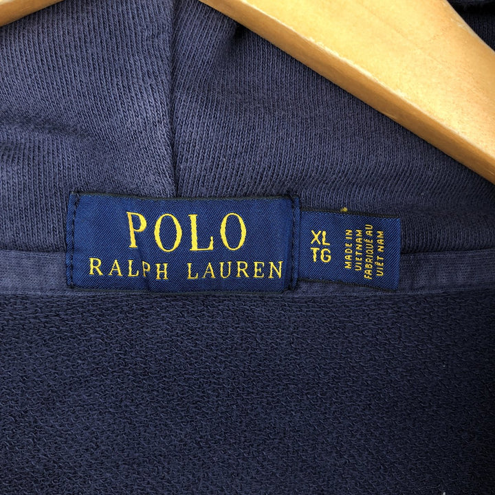 Ralph Lauren POLO RALPH LAUREN Sweat Full Zip Hoodie Men's XL cotton navy blue type Vintage Second Hand
