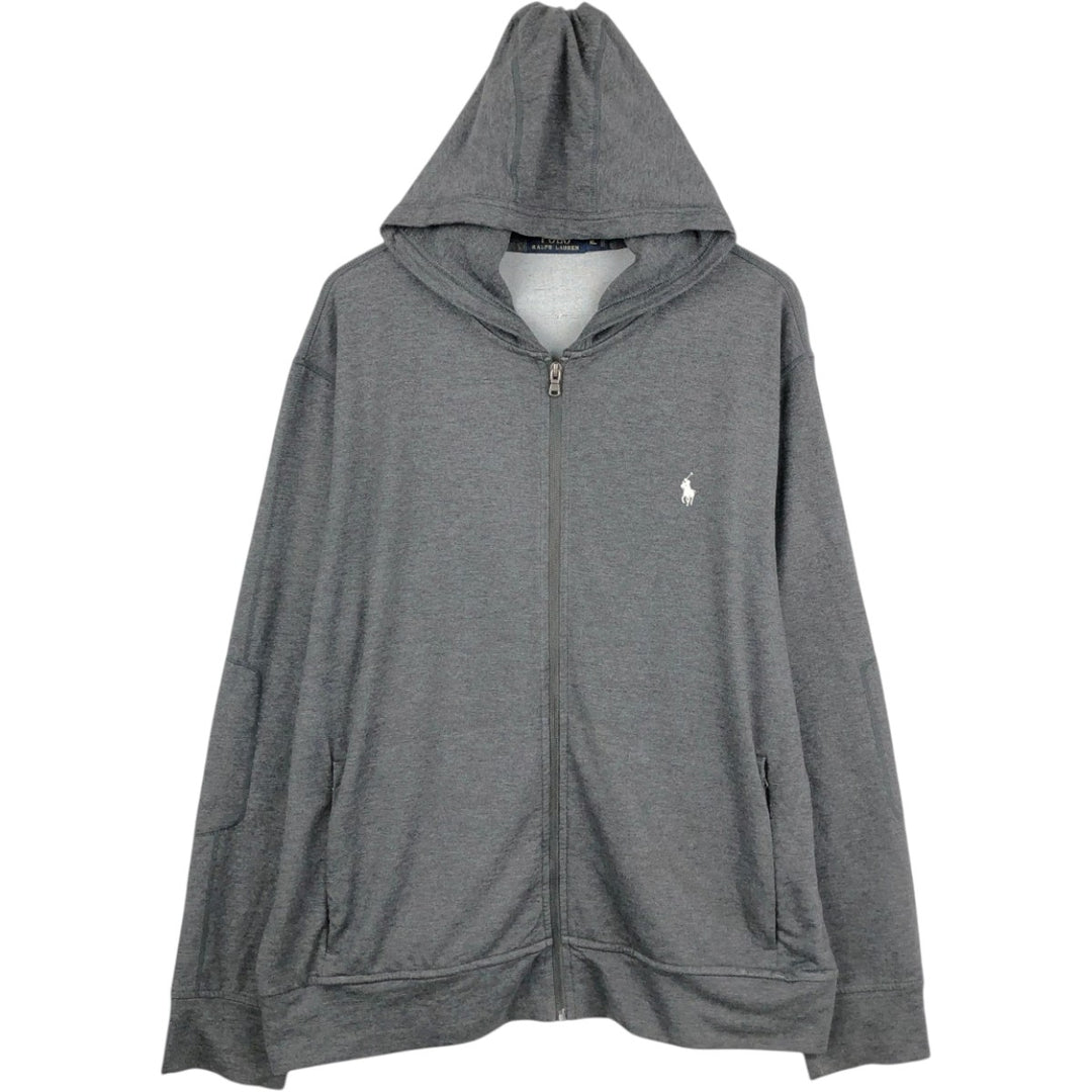 Ralph Lauren POLO RALPH LAUREN Sweat Full Zip Hoodie Men's XL Viscose gray type Vintage Second Hand