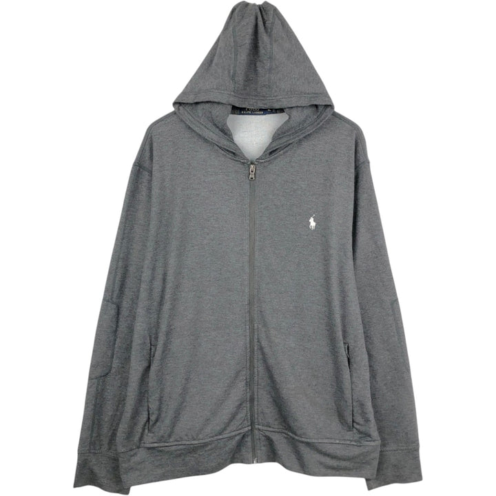 Ralph Lauren POLO RALPH LAUREN Sweat Full Zip Hoodie Men's XL Viscose gray type Vintage Second Hand