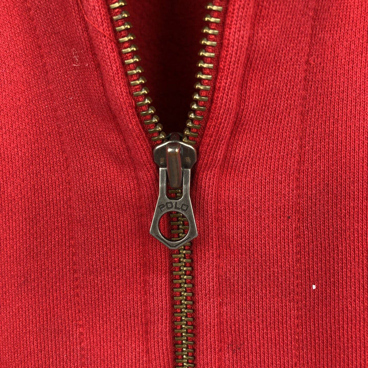 Ralph Lauren POLO RALPH LAUREN Sweat Full Zip Hoodie Men's L size cotton red type Vintage Second Hand