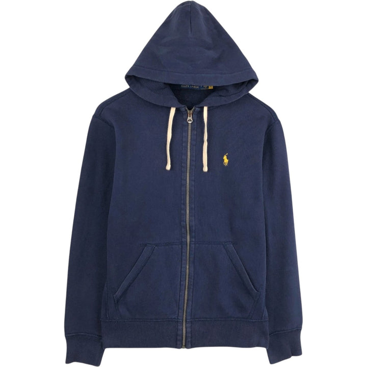 Ralph Lauren POLO RALPH LAUREN Sweat Full Zip Hoodie Men's S cotton navy blue type Vintage Second Hand