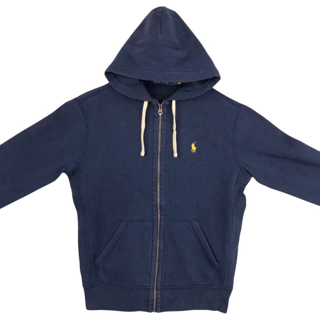 Ralph Lauren POLO RALPH LAUREN Sweat Full Zip Hoodie Men's S cotton navy blue type Vintage Second Hand
