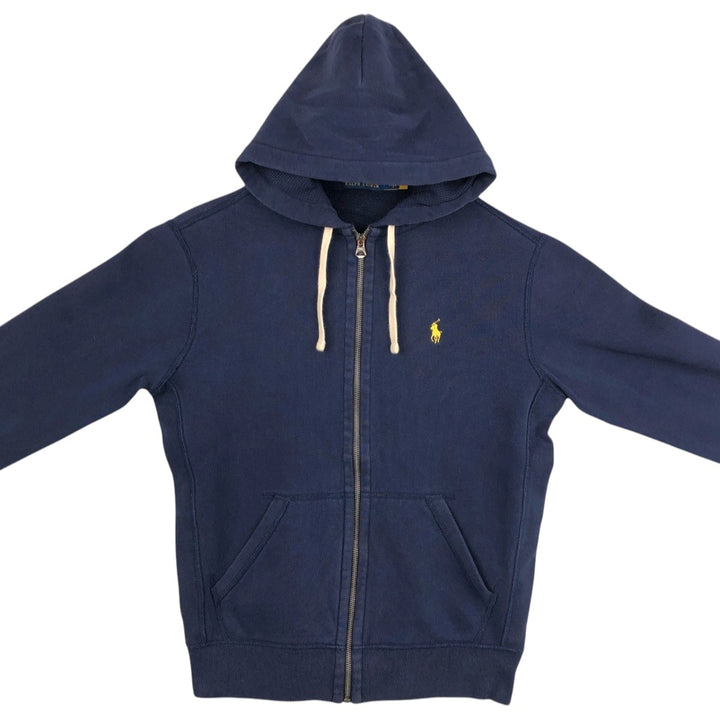 Ralph Lauren POLO RALPH LAUREN Sweat Full Zip Hoodie Men's S cotton navy blue type Vintage Second Hand