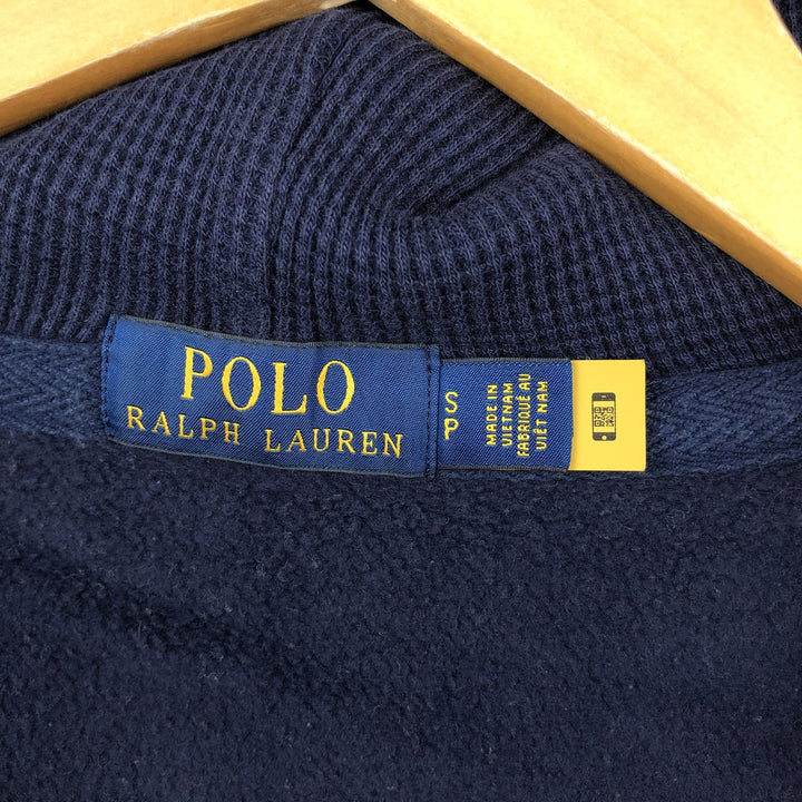 Ralph Lauren POLO RALPH LAUREN Sweat Full Zip Hoodie Men's S cotton navy blue type Vintage Second Hand