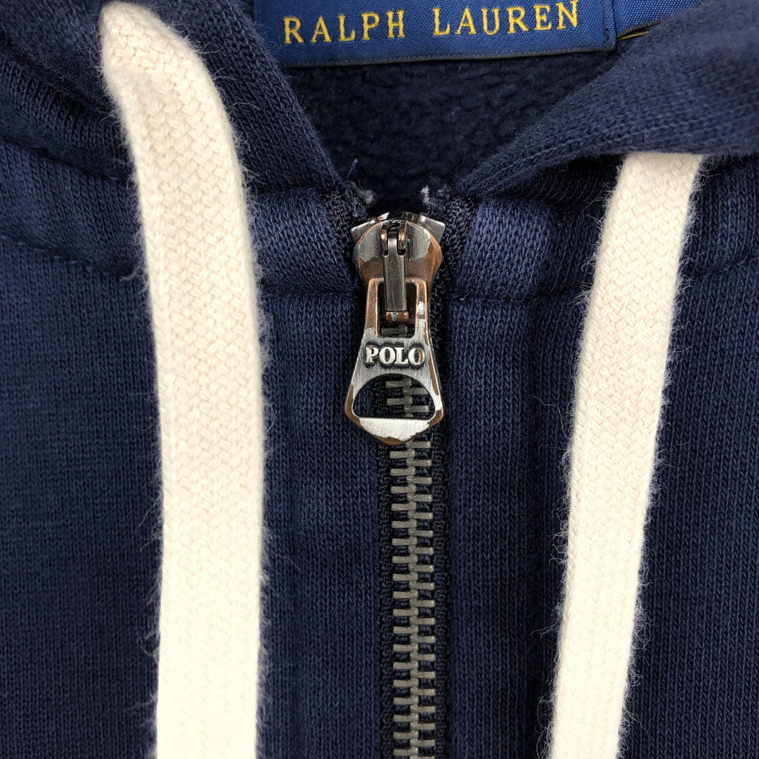 Ralph Lauren POLO RALPH LAUREN Sweat Full Zip Hoodie Men's S cotton navy blue type Vintage Second Hand
