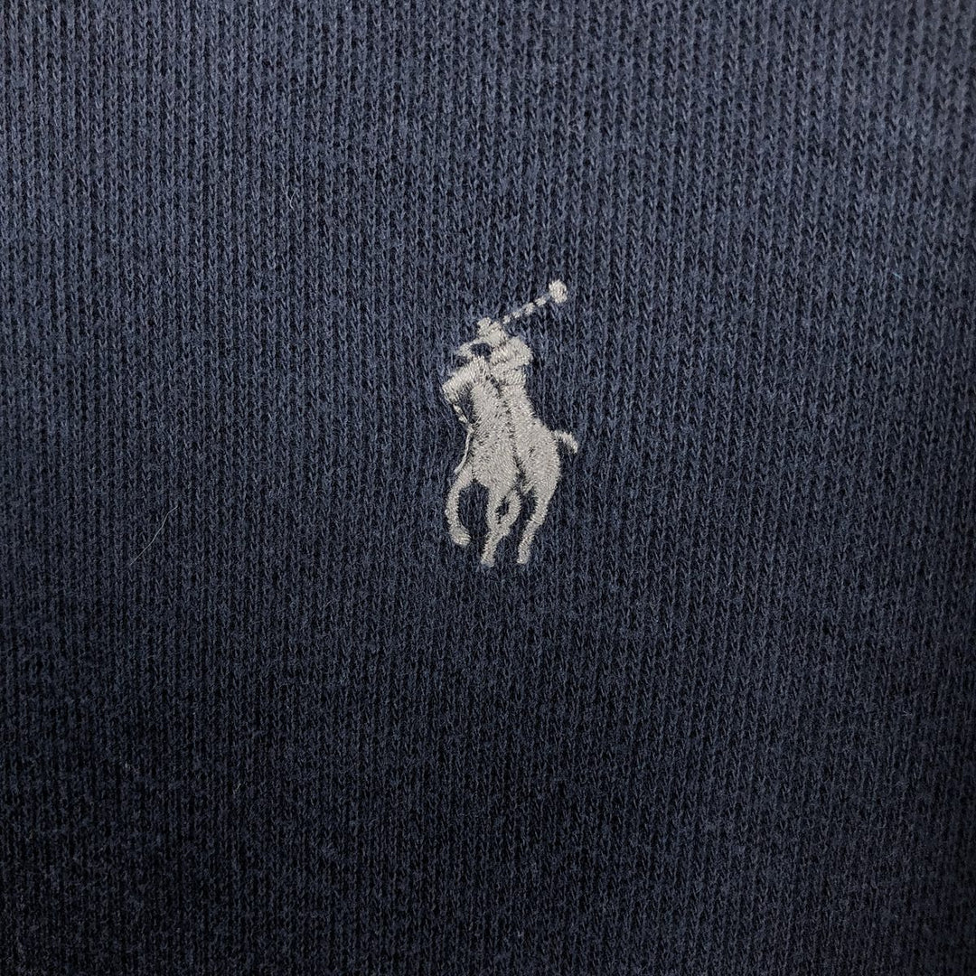 Ralph Lauren POLO RALPH LAUREN ESTATE RIB Sweat Full-Zip Hoodie, Men's Size L (approx.) cotton navy blue type Vintage Second Hand
