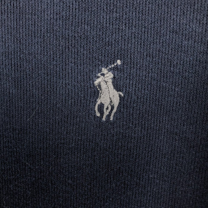 Ralph Lauren POLO RALPH LAUREN ESTATE RIB Sweat Full-Zip Hoodie, Men's Size L (approx.) cotton navy blue type Vintage Second Hand
