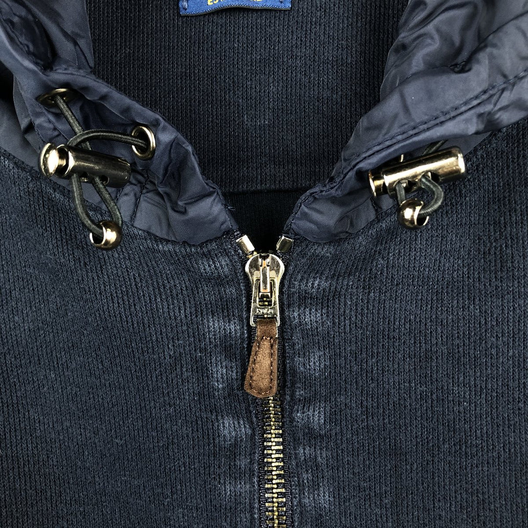Ralph Lauren POLO RALPH LAUREN ESTATE RIB Sweat Full-Zip Hoodie, Men's Size L (approx.) cotton navy blue type Vintage Second Hand