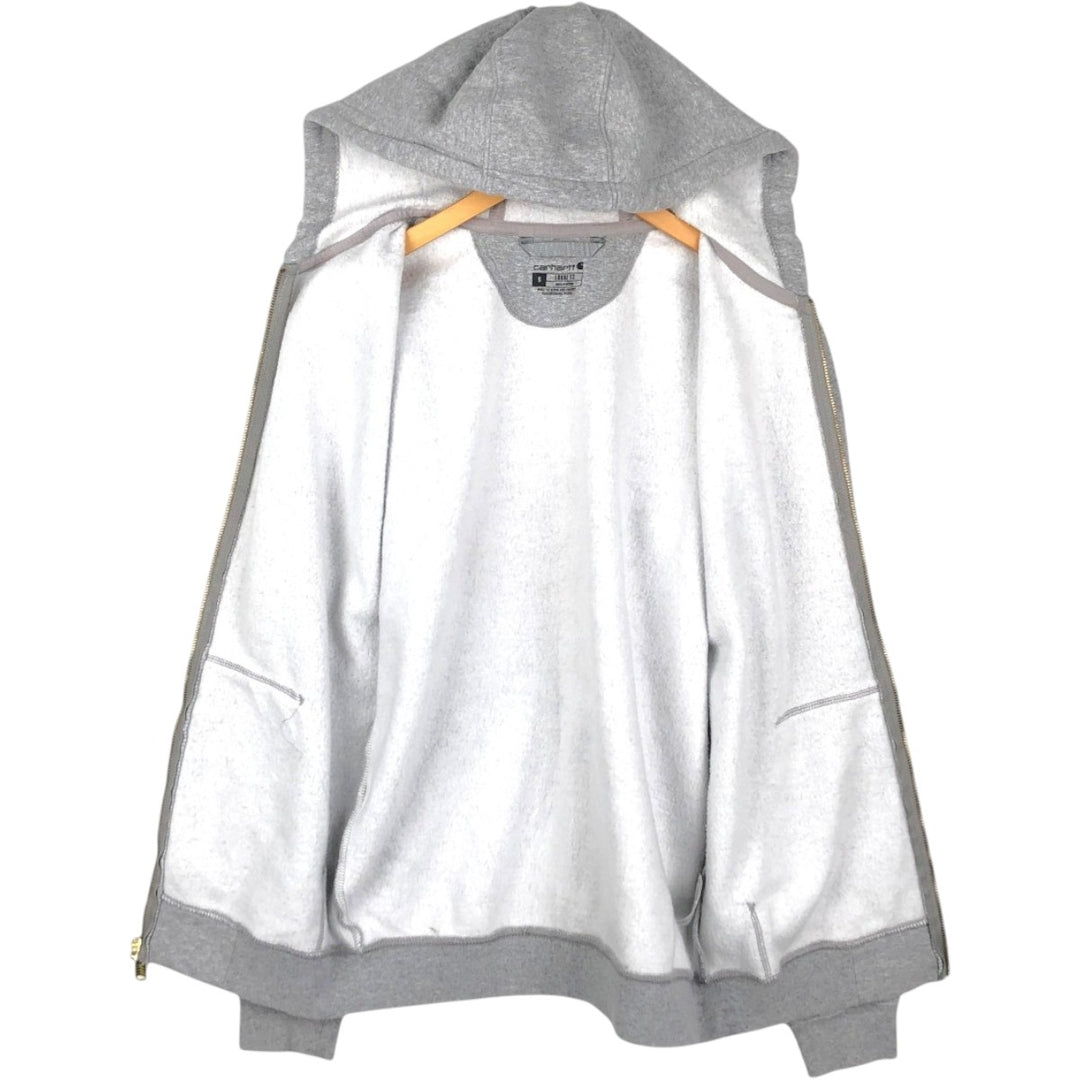 Carhartt Loose Fit ArchKey SOLUTIONS Advertising Full-Zip Sweatshirt Hoodie (Men's Size S) cotton gray type Vintage Second Hand
