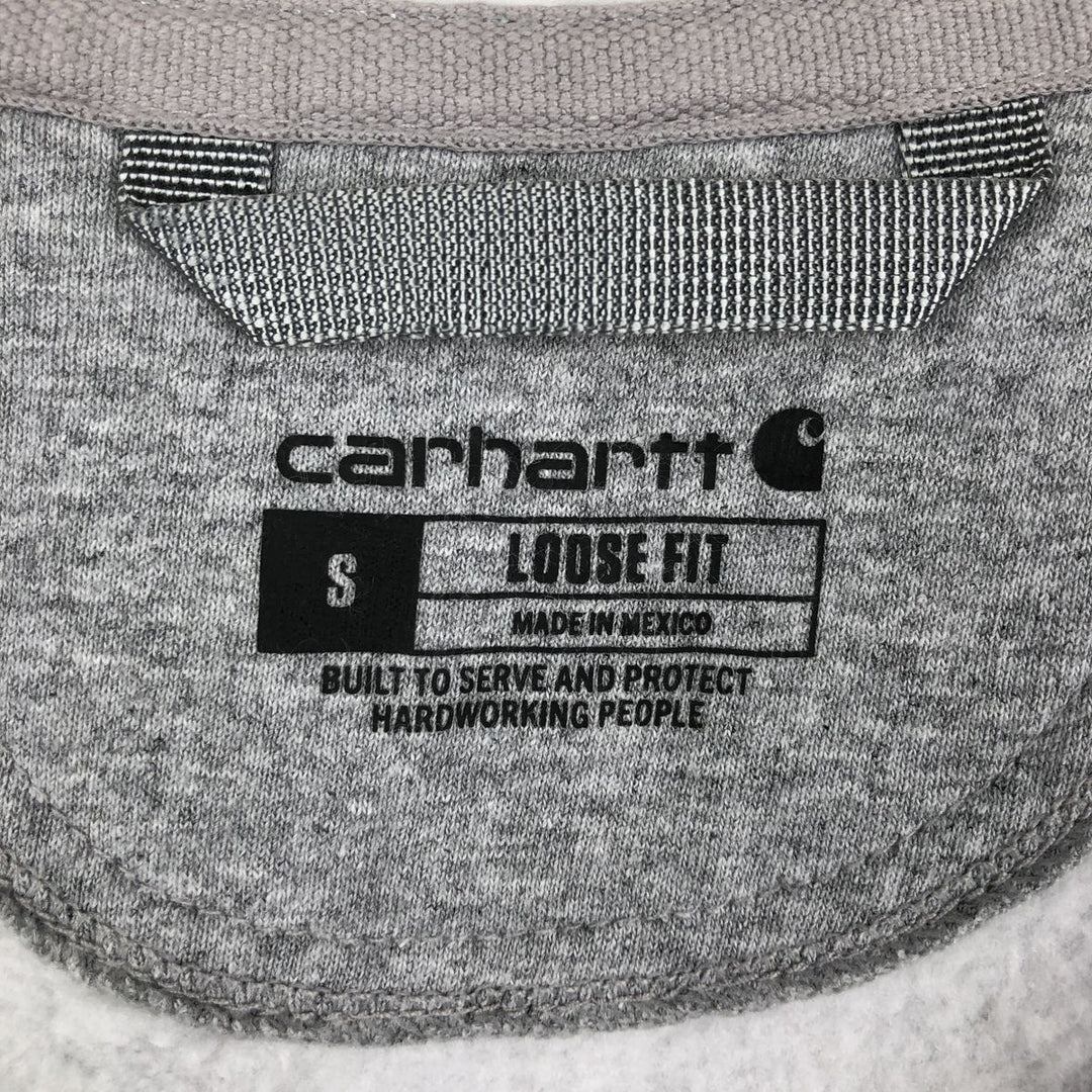 Carhartt Loose Fit ArchKey SOLUTIONS Advertising Full-Zip Sweatshirt Hoodie (Men's Size S) cotton gray type Vintage Second Hand