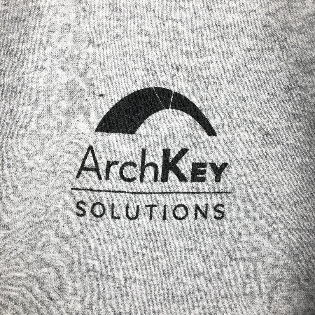 Carhartt Loose Fit ArchKey SOLUTIONS Advertising Full-Zip Sweatshirt Hoodie (Men's Size S) cotton gray type Vintage Second Hand