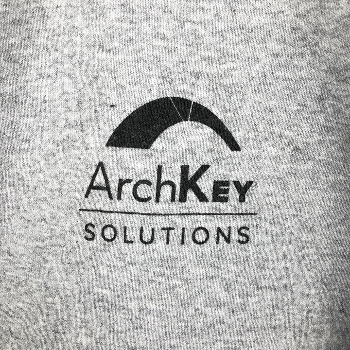 Carhartt Loose Fit ArchKey SOLUTIONS Advertising Full-Zip Sweatshirt Hoodie (Men's Size S) cotton gray type Vintage Second Hand