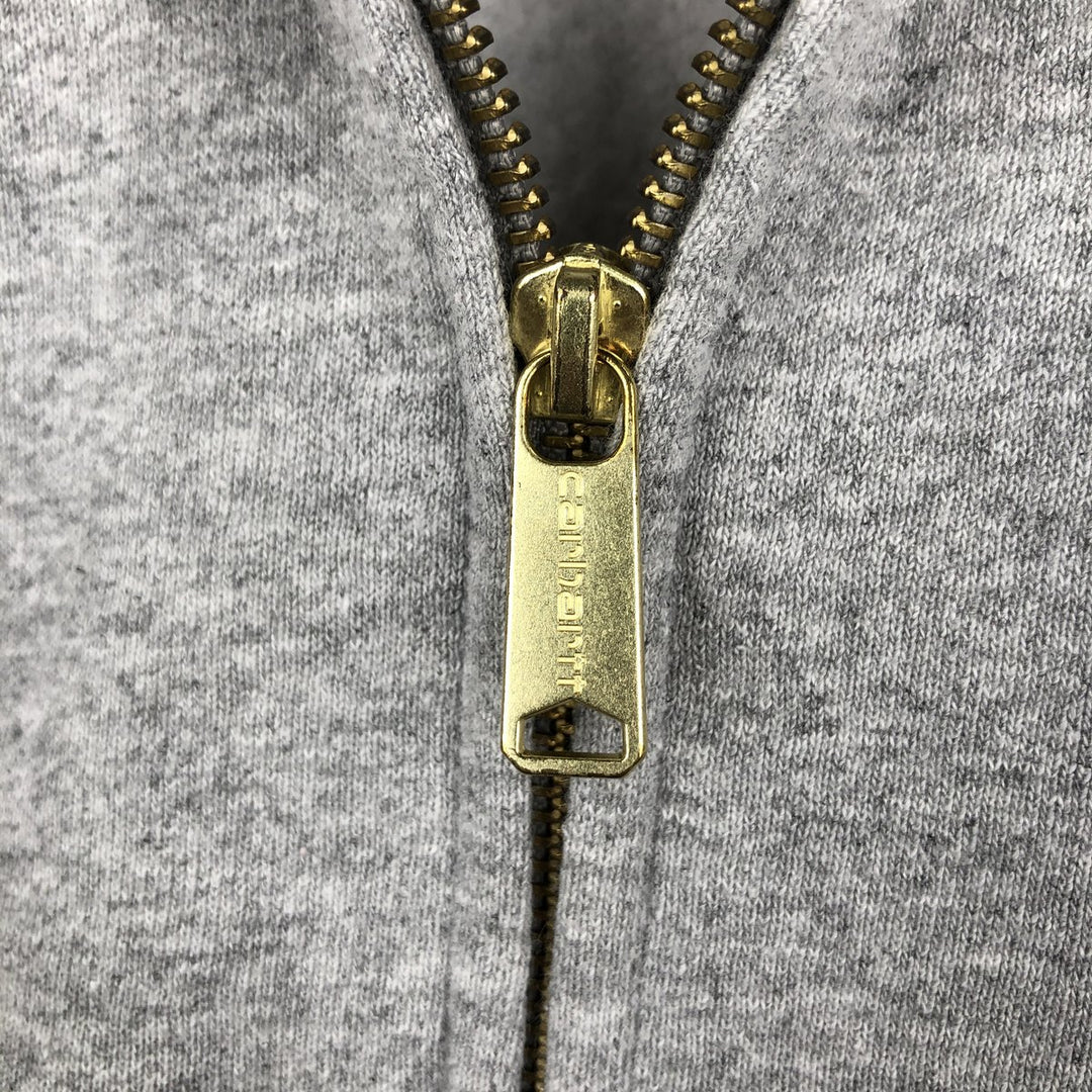 Carhartt Loose Fit ArchKey SOLUTIONS Advertising Full-Zip Sweatshirt Hoodie (Men's Size S) cotton gray type Vintage Second Hand