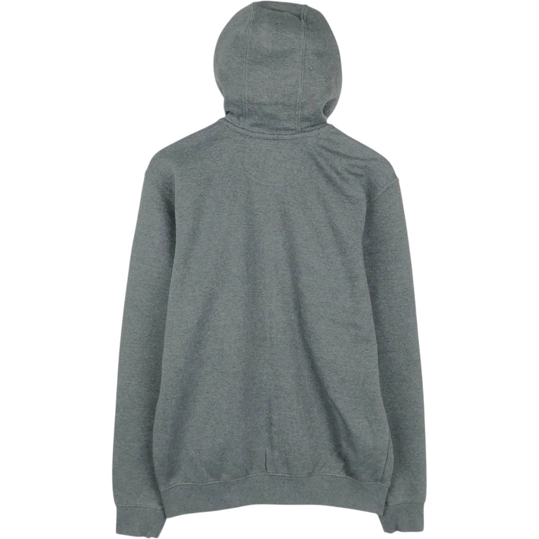 Carhartt Loose Fit GPI LANSING FIVE-STAR Advertising Full-Zip Sweatshirt Hoodie (Men's Size S) cotton Charcoal Vintage Second Hand