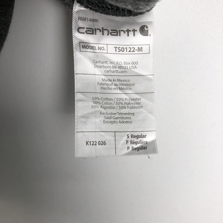 Carhartt Loose Fit GPI LANSING FIVE-STAR Advertising Full-Zip Sweatshirt Hoodie (Men's Size S) cotton Charcoal Vintage Second Hand