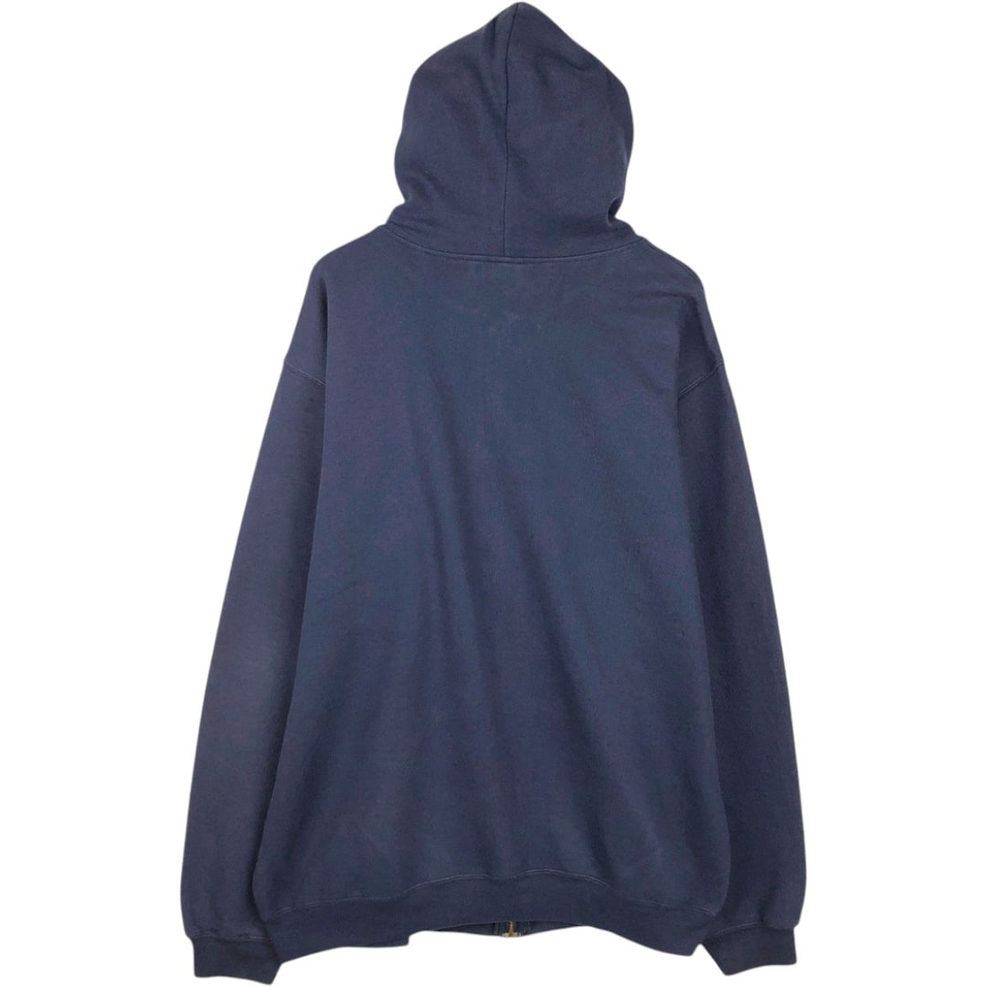 Carhartt Sweat Full Zip Hoodie Men's XL cotton navy blue type Vintage Second Hand