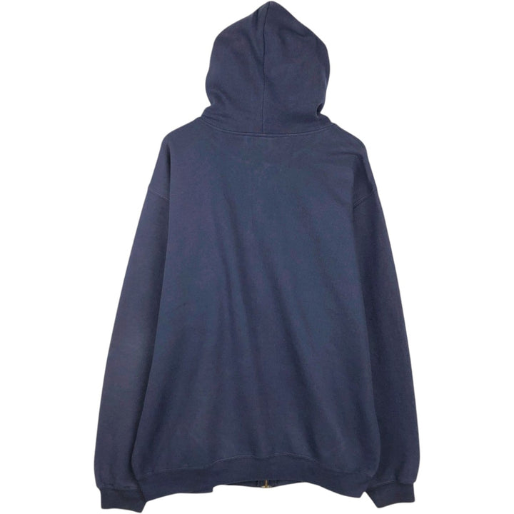 Carhartt Sweat Full Zip Hoodie Men's XL cotton navy blue type Vintage Second Hand