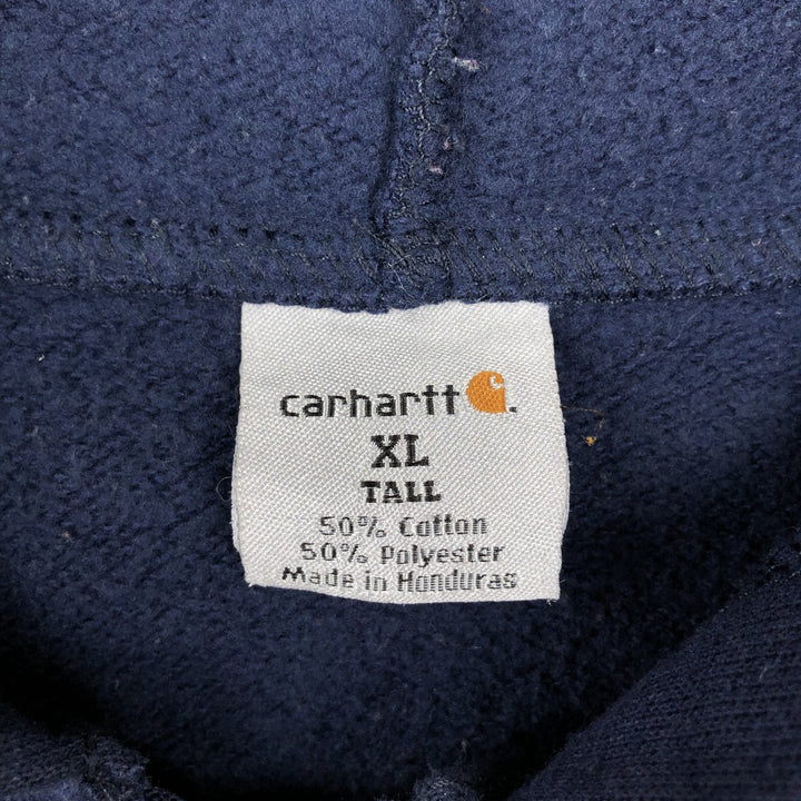 Carhartt Sweat Full Zip Hoodie Men's XL cotton navy blue type Vintage Second Hand