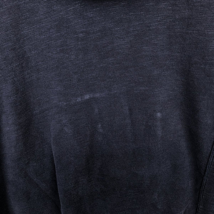 Eddie Bauer Sweatshirt Full Zip Hoodie, Men's Size L cotton navy blue type Vintage Second Hand