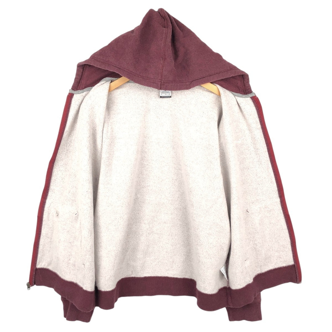 Nike Sweat Full Zip Hoodie Men's XL cotton burgundy type Vintage Second Hand