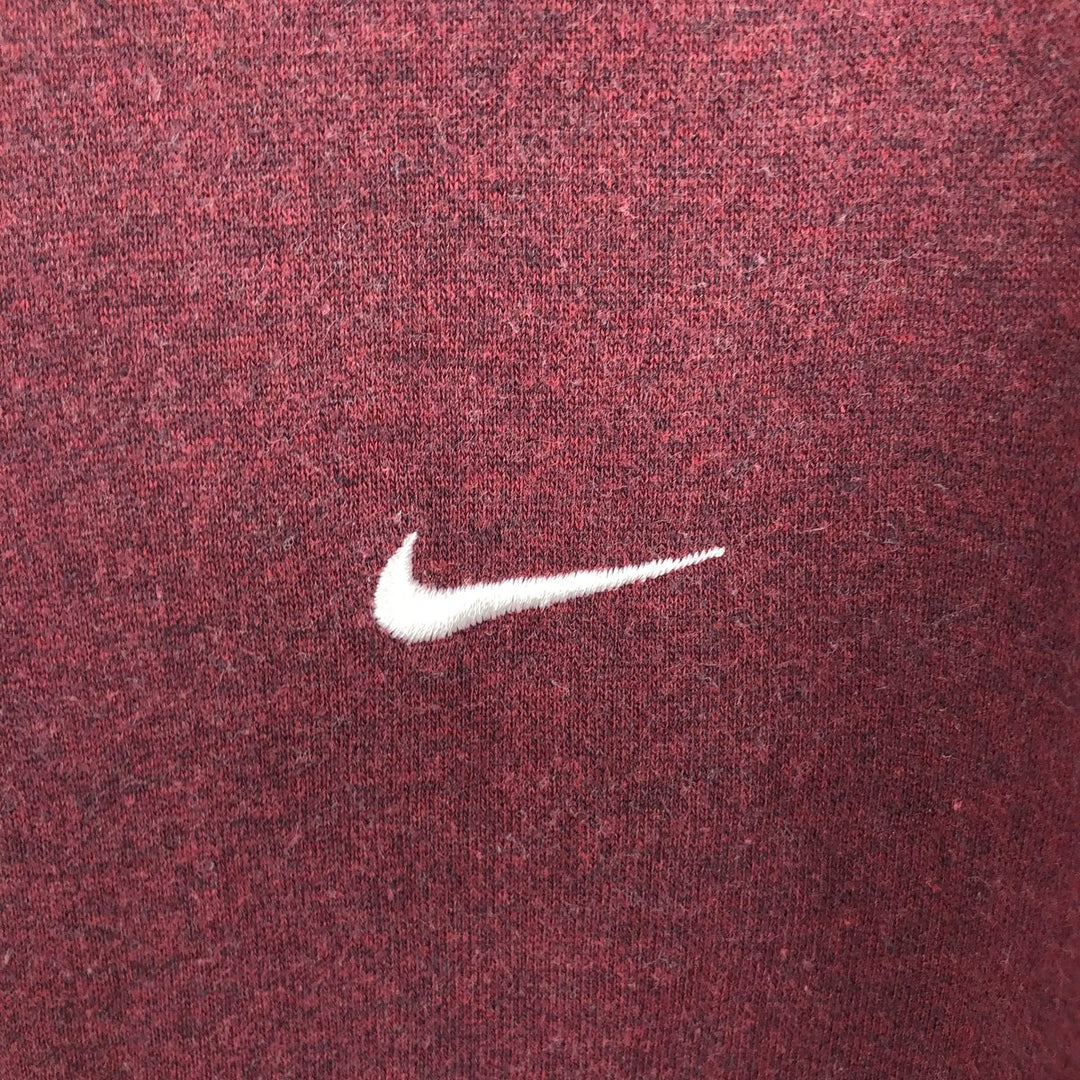 Nike Sweat Full Zip Hoodie Men's XL cotton burgundy type Vintage Second Hand