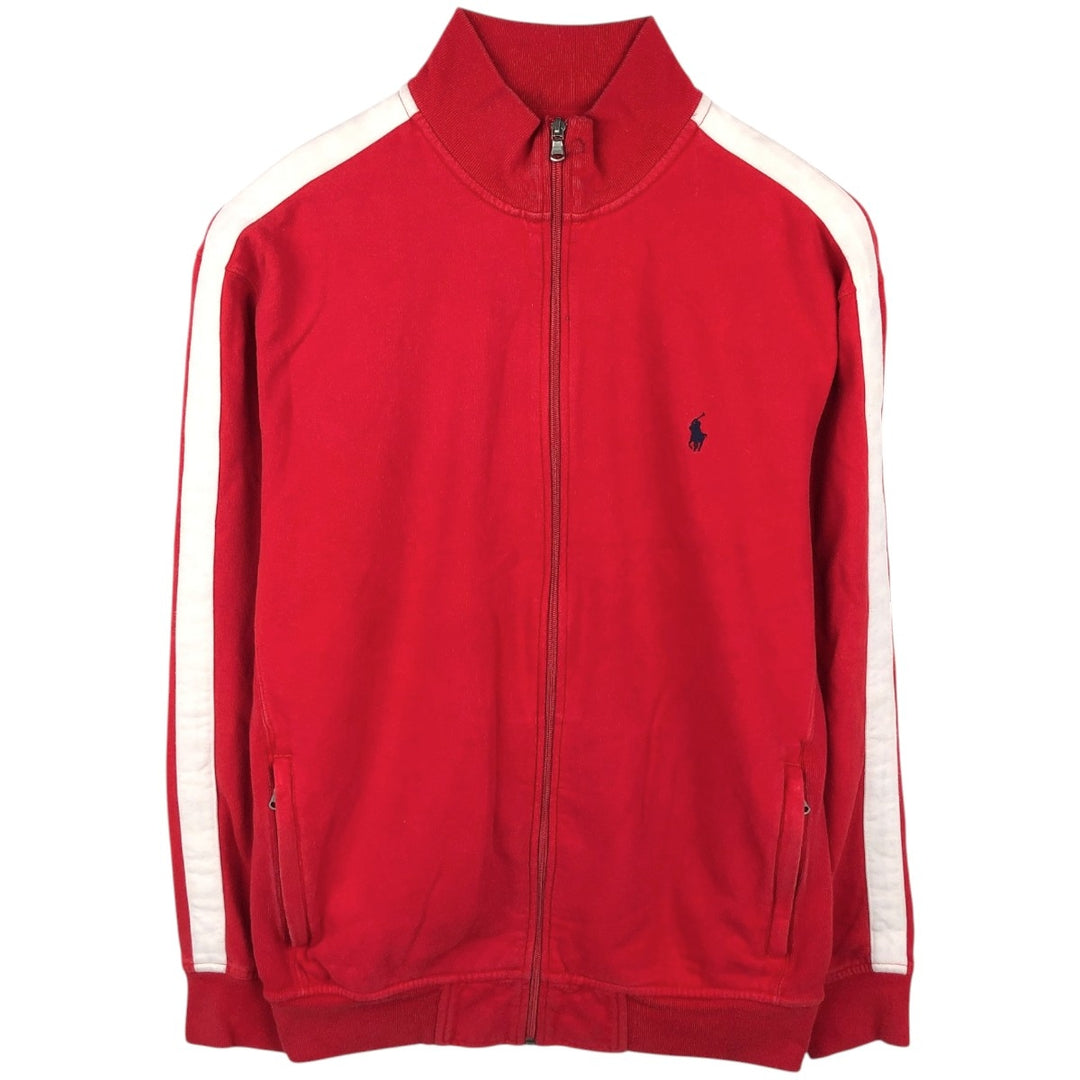 Ralph Lauren POLO by Ralph Lauren full zip sweatshirt, men's size L cotton red type Vintage Second Hand