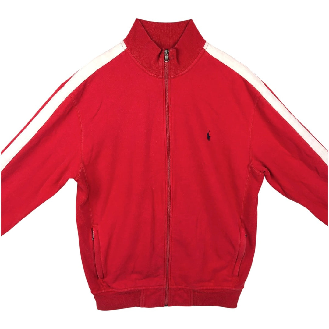 Ralph Lauren POLO by Ralph Lauren full zip sweatshirt, men's size L cotton red type Vintage Second Hand