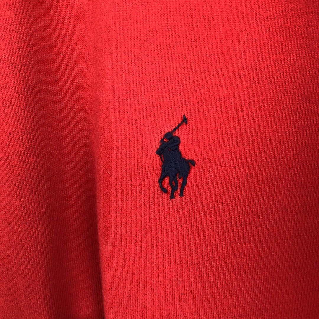 Ralph Lauren POLO by Ralph Lauren full zip sweatshirt, men's size L cotton red type Vintage Second Hand
