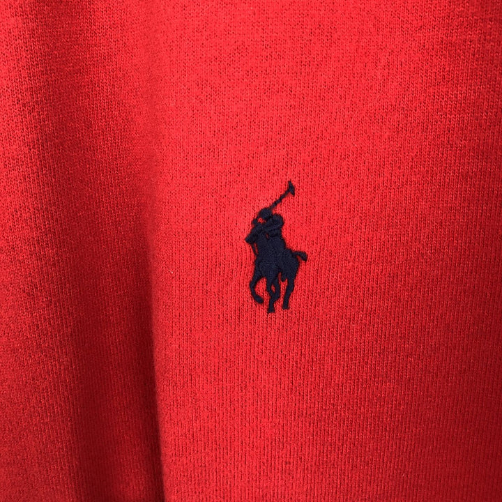 Ralph Lauren POLO by Ralph Lauren full zip sweatshirt, men's size L cotton red type Vintage Second Hand