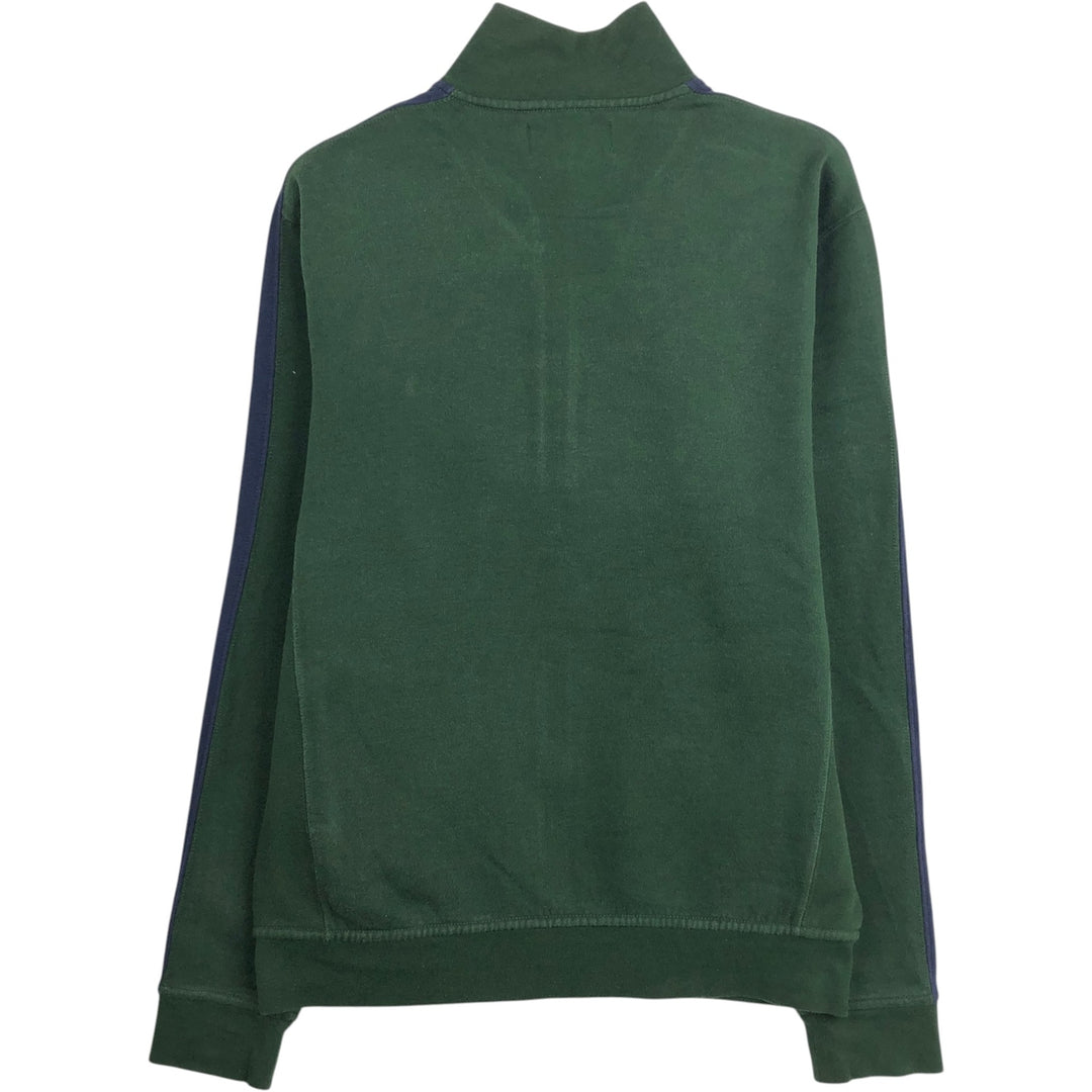 Ralph Lauren POLO by Ralph Lauren full zip sweatshirt, men's size M cotton dark green Vintage Second Hand