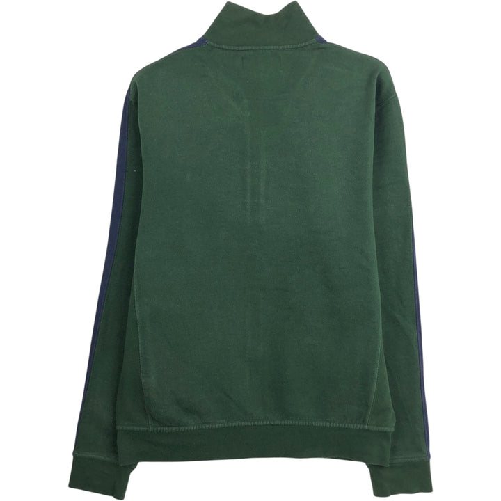 Ralph Lauren POLO by Ralph Lauren full zip sweatshirt, men's size M cotton dark green Vintage Second Hand