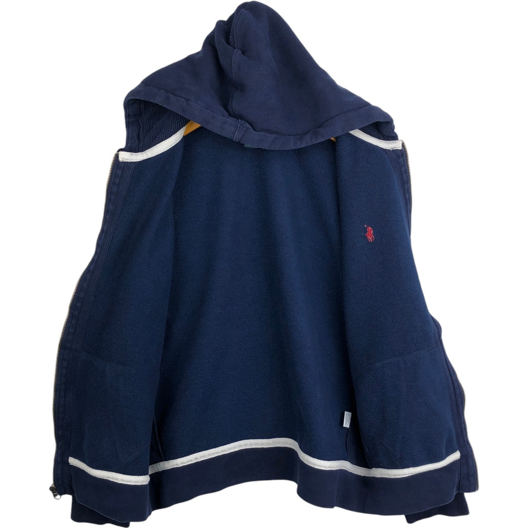 Ralph Lauren POLO by Ralph Lauren Sweat Full Zip Hoodie Men's XL cotton Navy blue Vintage Second Hand