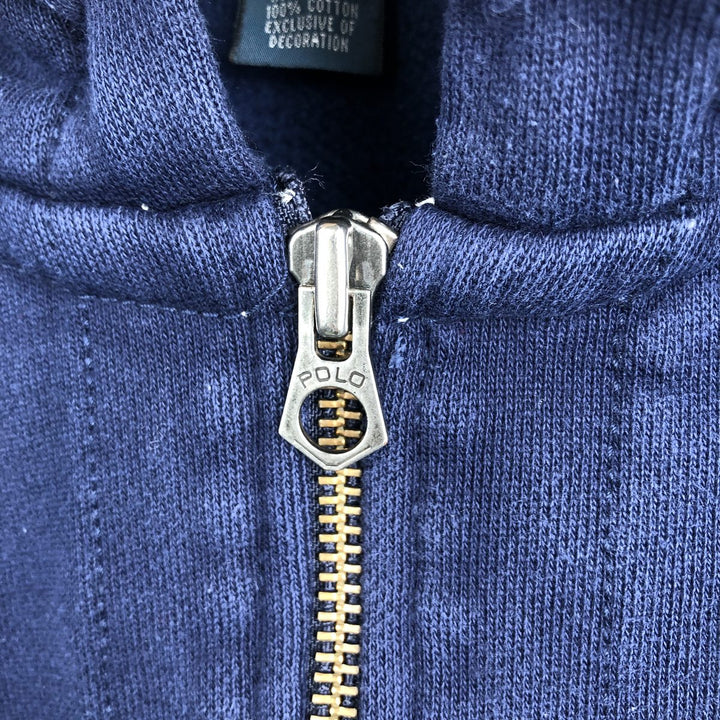 Ralph Lauren POLO by Ralph Lauren Sweat Full Zip Hoodie Men's XL cotton Navy blue Vintage Second Hand