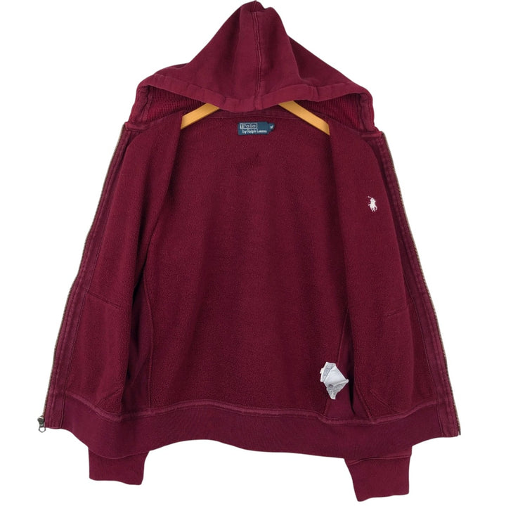 Ralph Lauren POLO by Ralph Lauren Sweat Full Zip Hoodie Men's M cotton burgundy type Vintage Second Hand