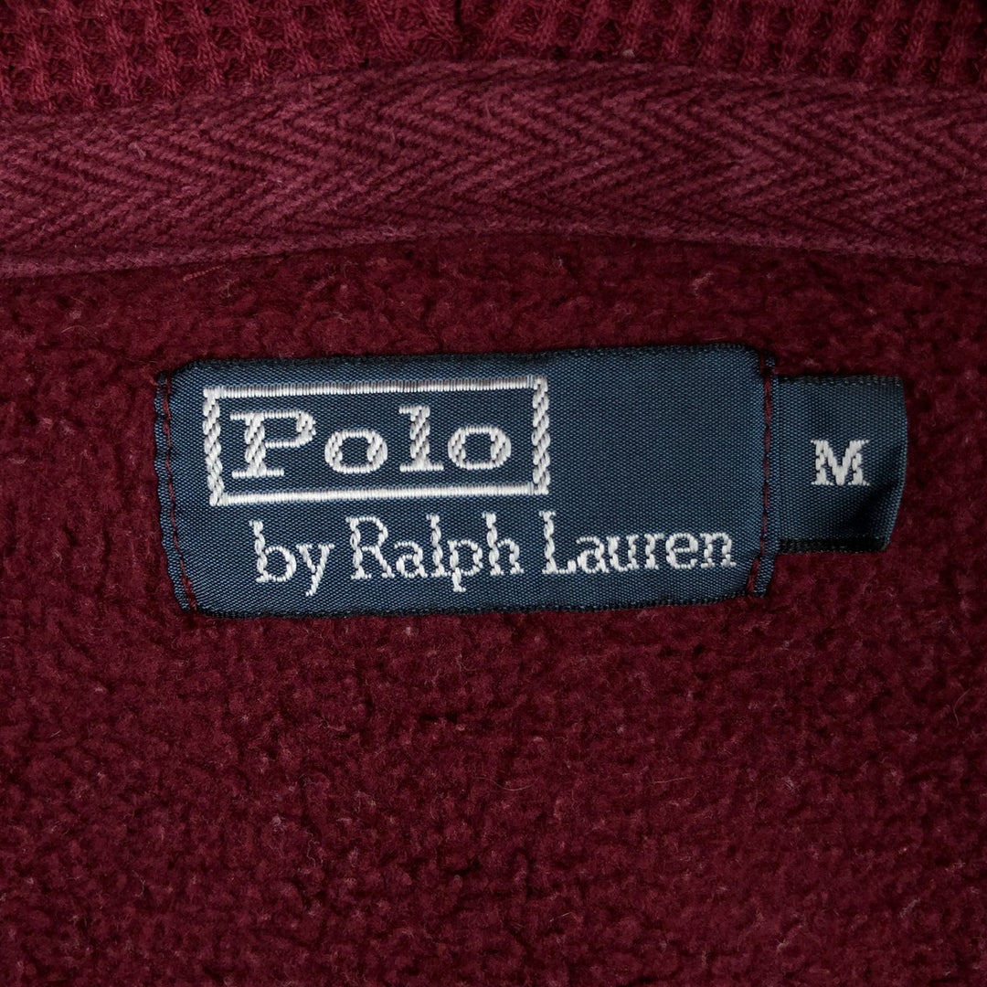 Ralph Lauren POLO by Ralph Lauren Sweat Full Zip Hoodie Men's M cotton burgundy type Vintage Second Hand