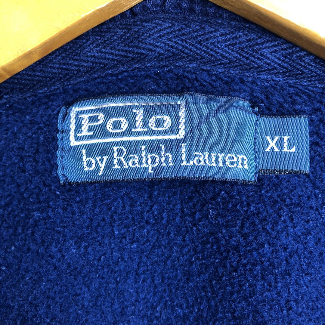 Ralph Lauren POLO by Ralph Lauren Sweat Full Zip Hoodie Men's XL cotton Navy blue Vintage Second Hand