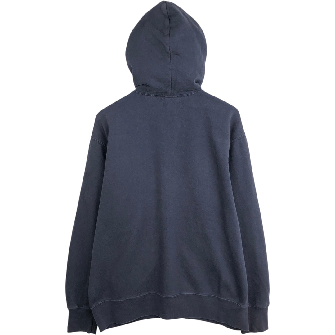 2000'S Ralph Lauren Polo Jeans Company full-zip sweatshirt hoodie, men's size XL cotton navy blue type Vintage Second Hand