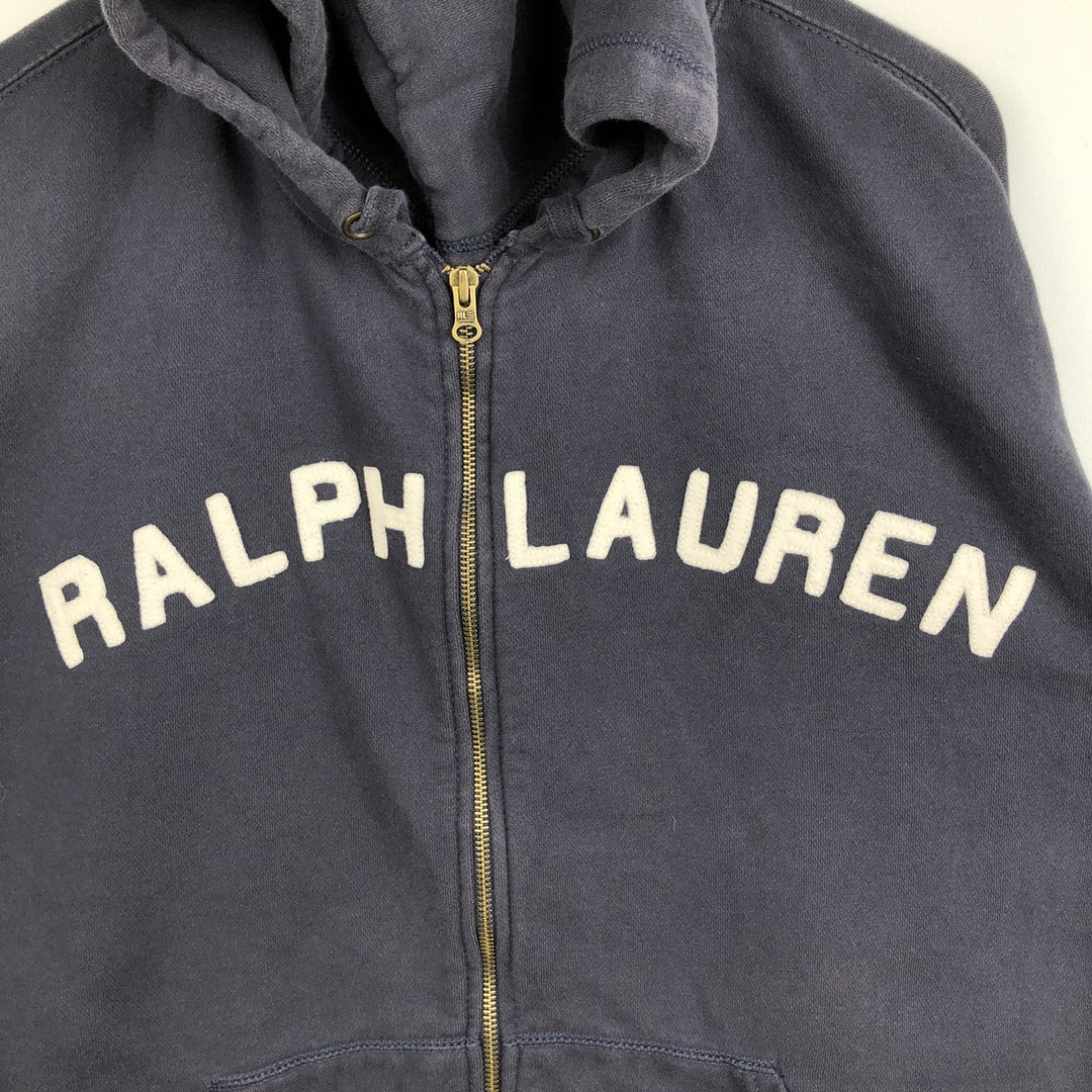 2000'S Ralph Lauren Polo Jeans Company full-zip sweatshirt hoodie, men's size XL cotton navy blue type Vintage Second Hand