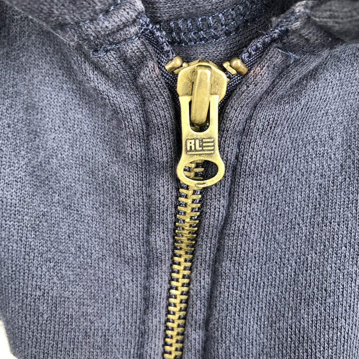 2000'S Ralph Lauren Polo Jeans Company full-zip sweatshirt hoodie, men's size XL cotton navy blue type Vintage Second Hand