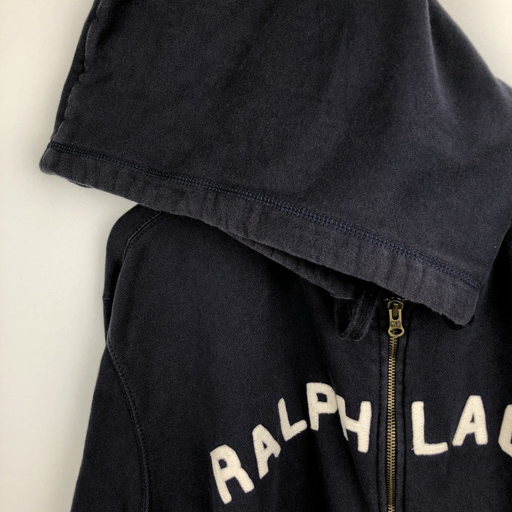 2000'S Ralph Lauren Polo Jeans Company full-zip sweatshirt hoodie, men's size XL cotton navy blue type Vintage Second Hand